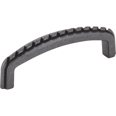 Elements 3" Center-to-Center Gun Metal Rope Detailed Cypress Cabinet Pull Z118-3DACM